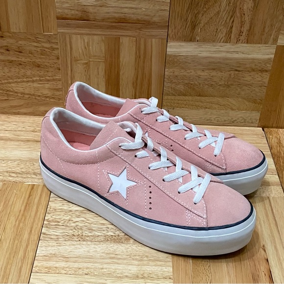 CONVERSE 564382C Chuck Taylor One Star Suede Platform Ox Bleached Coral Size 9 - Picture 6 of 16